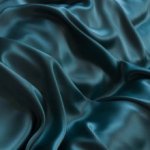 Triacetaat satijn petrol - Lorré