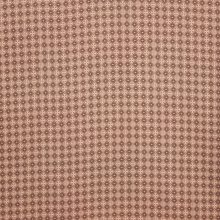 Polyester bruin met kleine patroon
