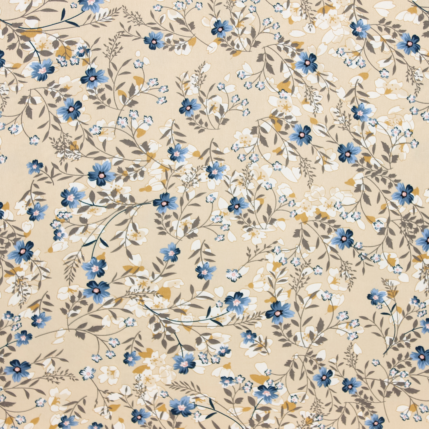 Viscose twill 'oxford autumn flower'   -  Katia
