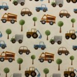 Tricot grijs met auto's - Little Darling
