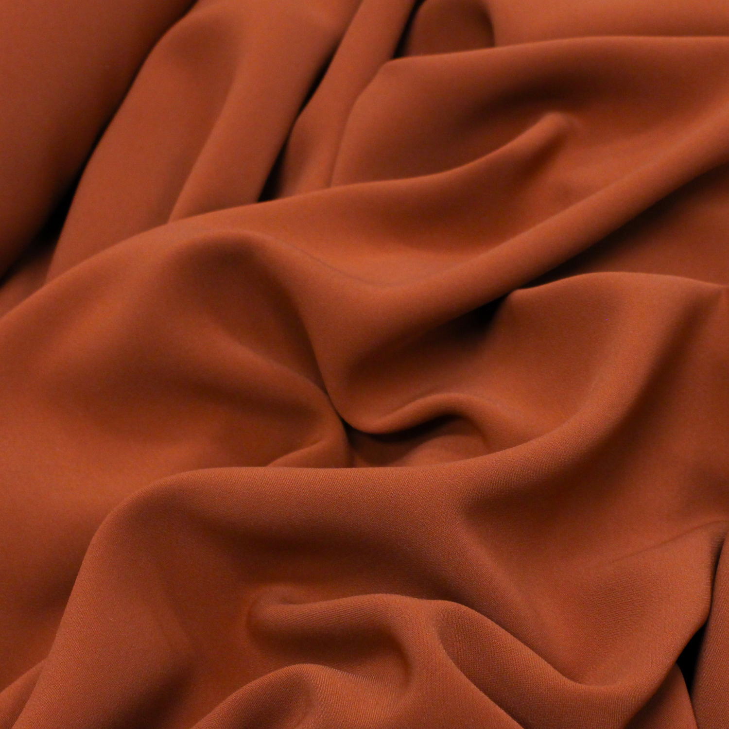 Stretch crêpe kaneel roest - Lorré