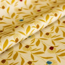 Viscose geel met bloemenprint - Katia