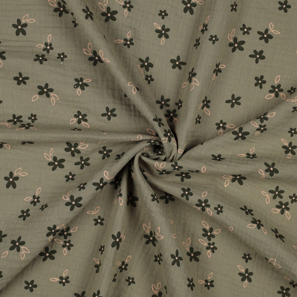 Tetra groen met bloemen - Poppy
