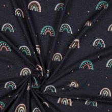 Tricot blauw met regenbogen - Poppy
