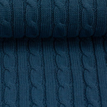 Gebreide stof blauw