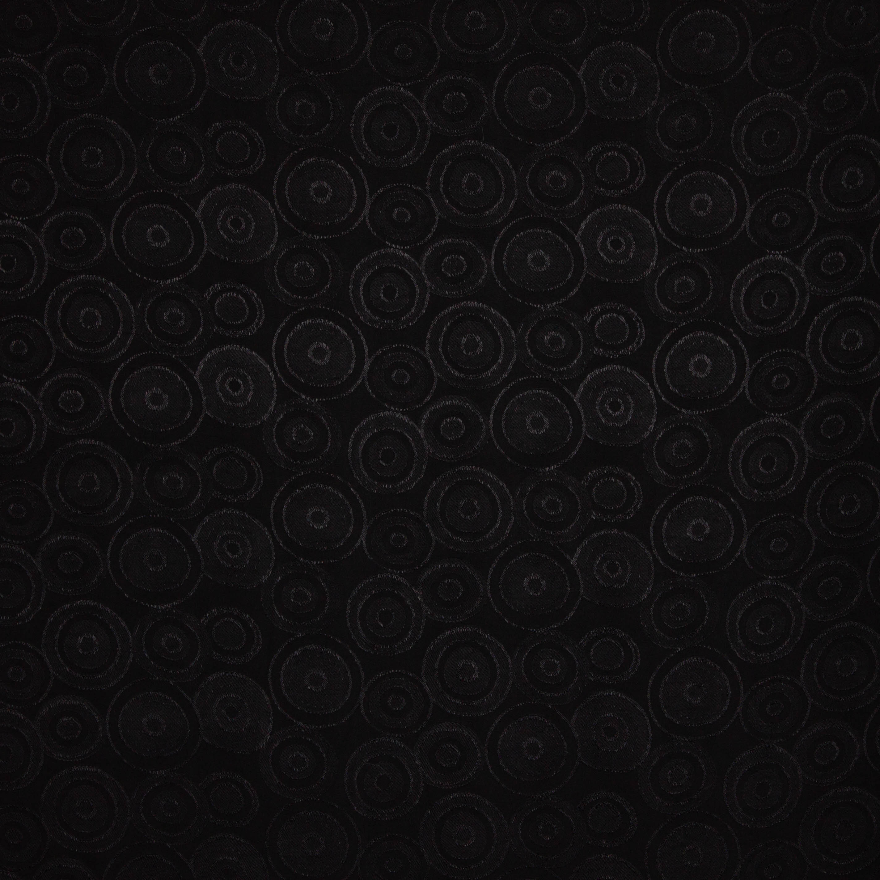 Jacquard zwart met cirkelpatroon
