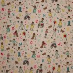 Flanel spelende kindjes en letters