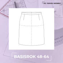 Patroon basisrok maat 48 - 64 van "The Fashion Basement"