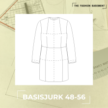 Patroon basisjurk maat 48 - 56 van "The Fashion Basement"