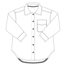 Patroon shacket  voor dames en tieners - 'Indy' van Bel' Etoile