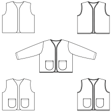 Patroon bodywarmer en vest voor dames & kids 'Junna' van Bel' Etoile