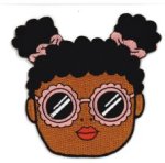 Meisje met dotjes patch - strijkapplicatie van Eva Mouton