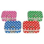 Schattig naaidoosje / reisblikje - groen