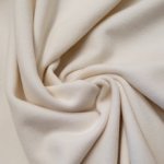 Wol cashmere mantelstof in ecru (wolwit)