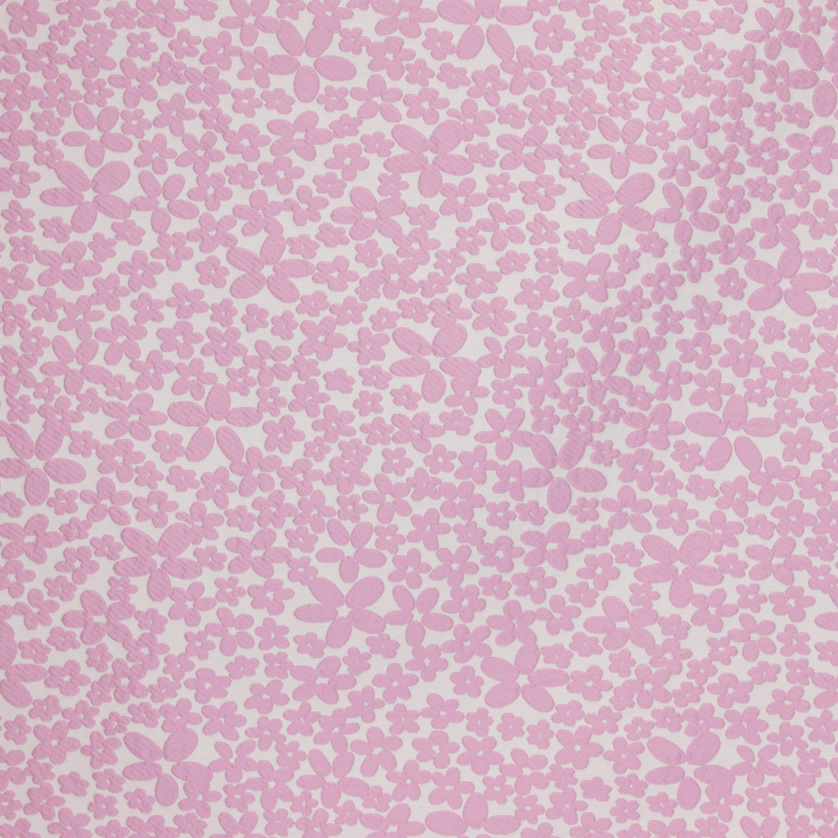 Jacquard met roze bloemen