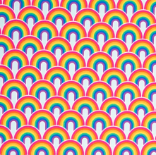 Tricot met regenbogen