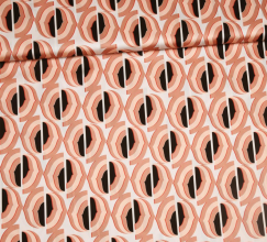Polyester satijn met abstracte print - Burda