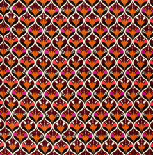 Satijn viscose retro patroon