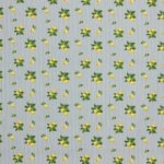 Katoen poplin 'Lemon Stripe Grey'