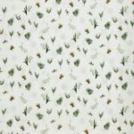 Tetra wit met blaadjes en konijntjes   - Poppy