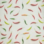 Canvas wit met pepers