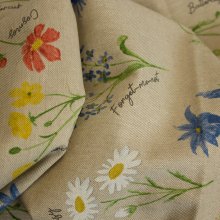 Canvas met bloemen en hun benaming