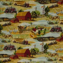 Katoen met het boerderijleven