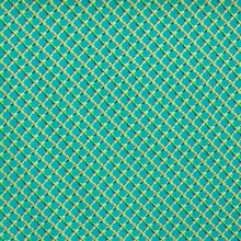 Katoen aquablauw met abstracte figuren