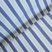 katoen blauw met donkerblauwe en witte strepen