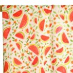 Viscose wit met watermeloentjes - Atelier Jupe