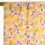 Viscose zachtroze met citroentjes - Atelier Jupe