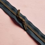 Rits met dubbele schuiver - 40 cm - brass - Forest - Atelier Brunette