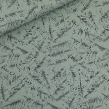 French terry appelblauwgroen met palmboombladeren - Leaf shelter - See you at six
