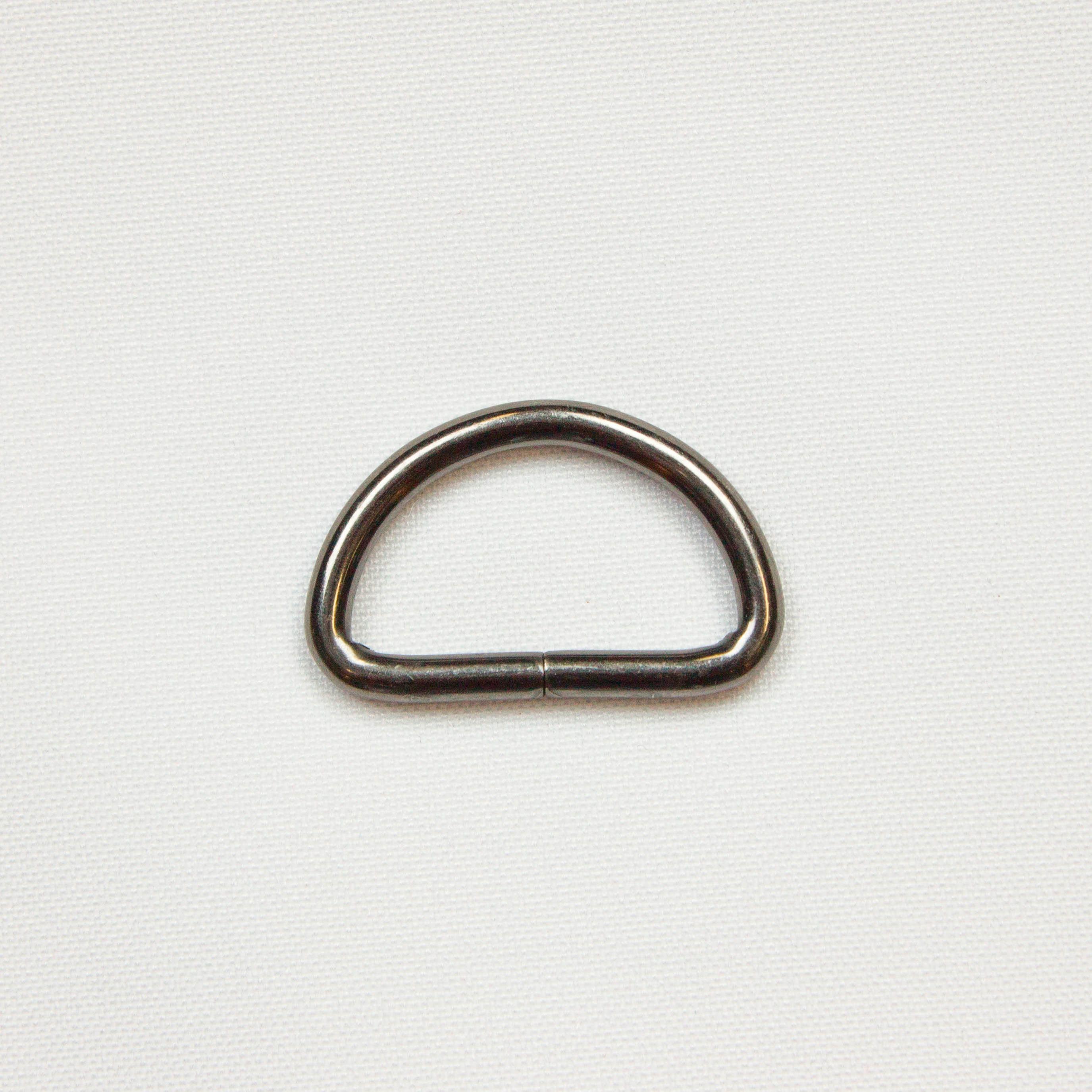 D ring - gunmetal / zwart zilver - 33 mm
