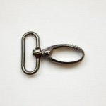Musketonhaak - gunmetal - 32 mm