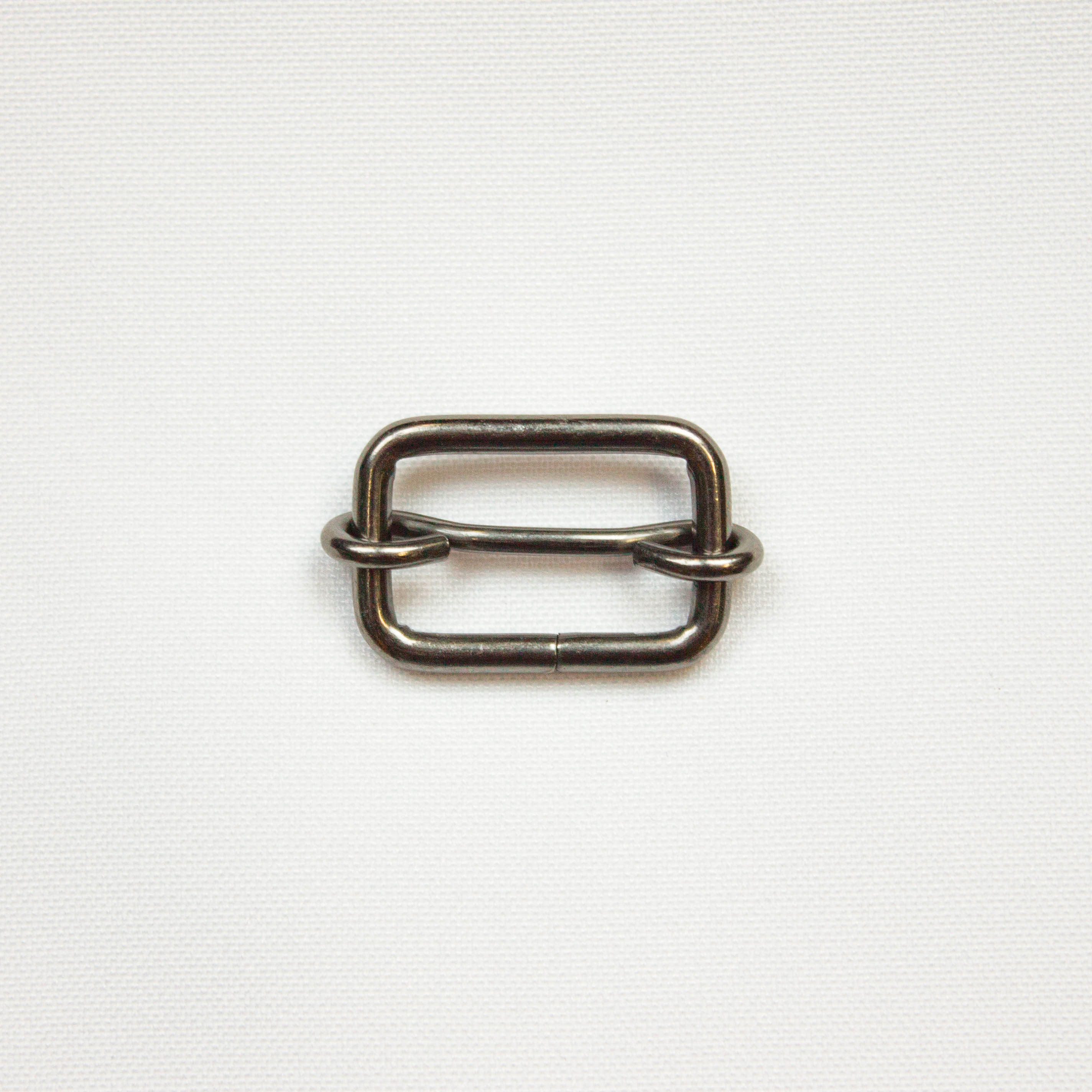 Schuifgesp - gunmetal - 30 x 20 mm