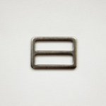 Schuifgesp - gunmetal - 38 x 25 mm