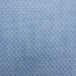 Katoen polyester blauw met fijne bolletjes