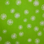 Katoen groen met witte sterretjes