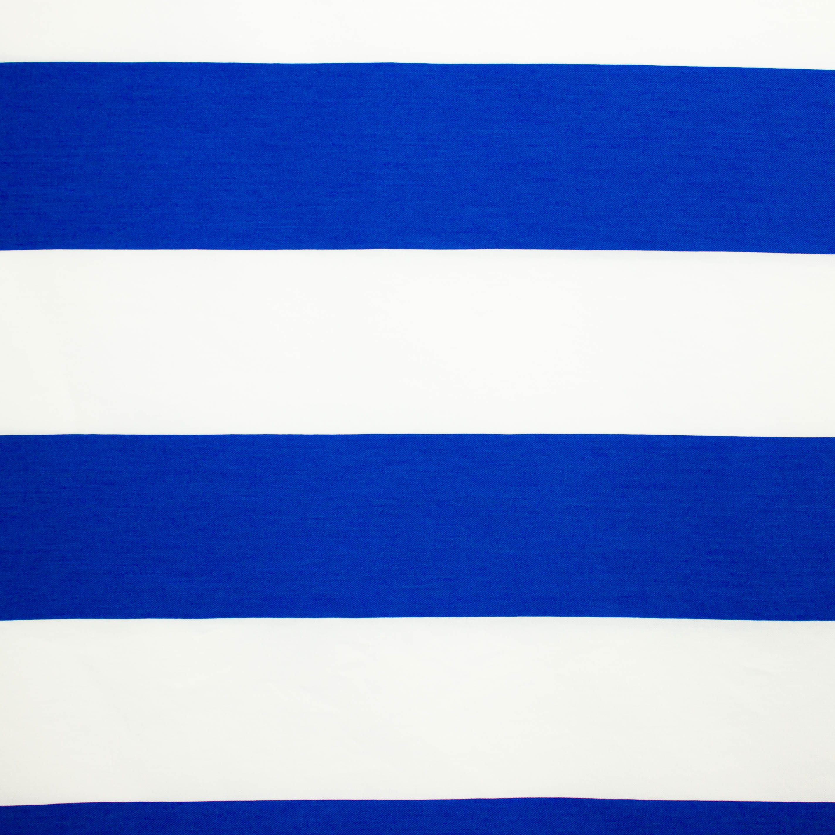Katoen gestreept wit / blauw