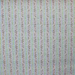 Katoen gestreept met bloemen