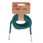 Hoodiekoord turquoise met afgewerkte uiteinden