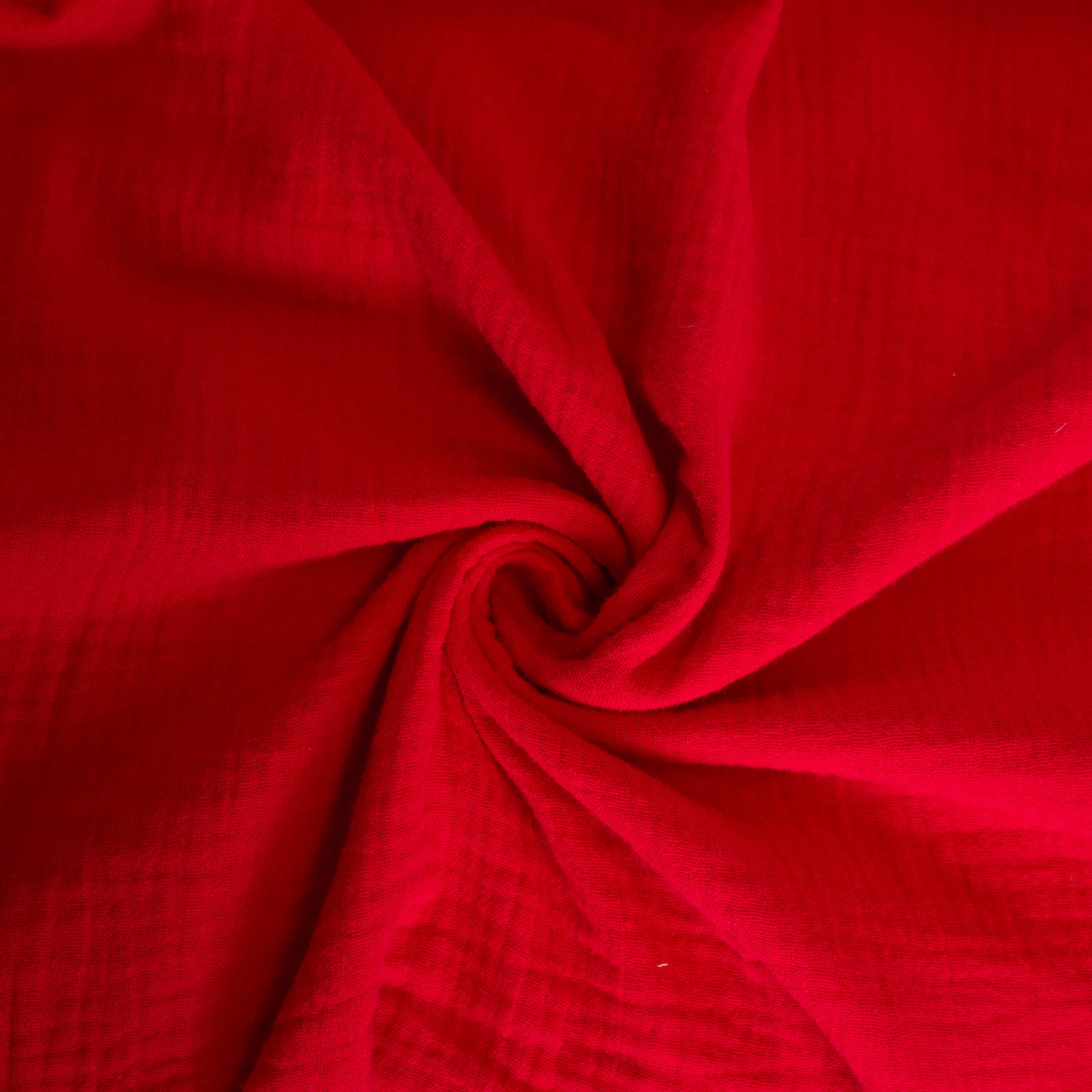 Mousseline effen rood