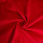 Mousseline effen rood