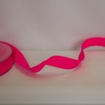 Biais - polyester - katoen 2 cm - neon roos