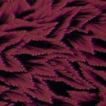 Viscose zwart met roze Fall leaves - Thorsten Bergen