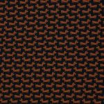 Viscose zwart met bruine teckels - Cherry Picking