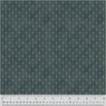 Katoen blauw met abstract motief