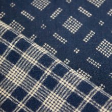 Flanel blauw met ruiten