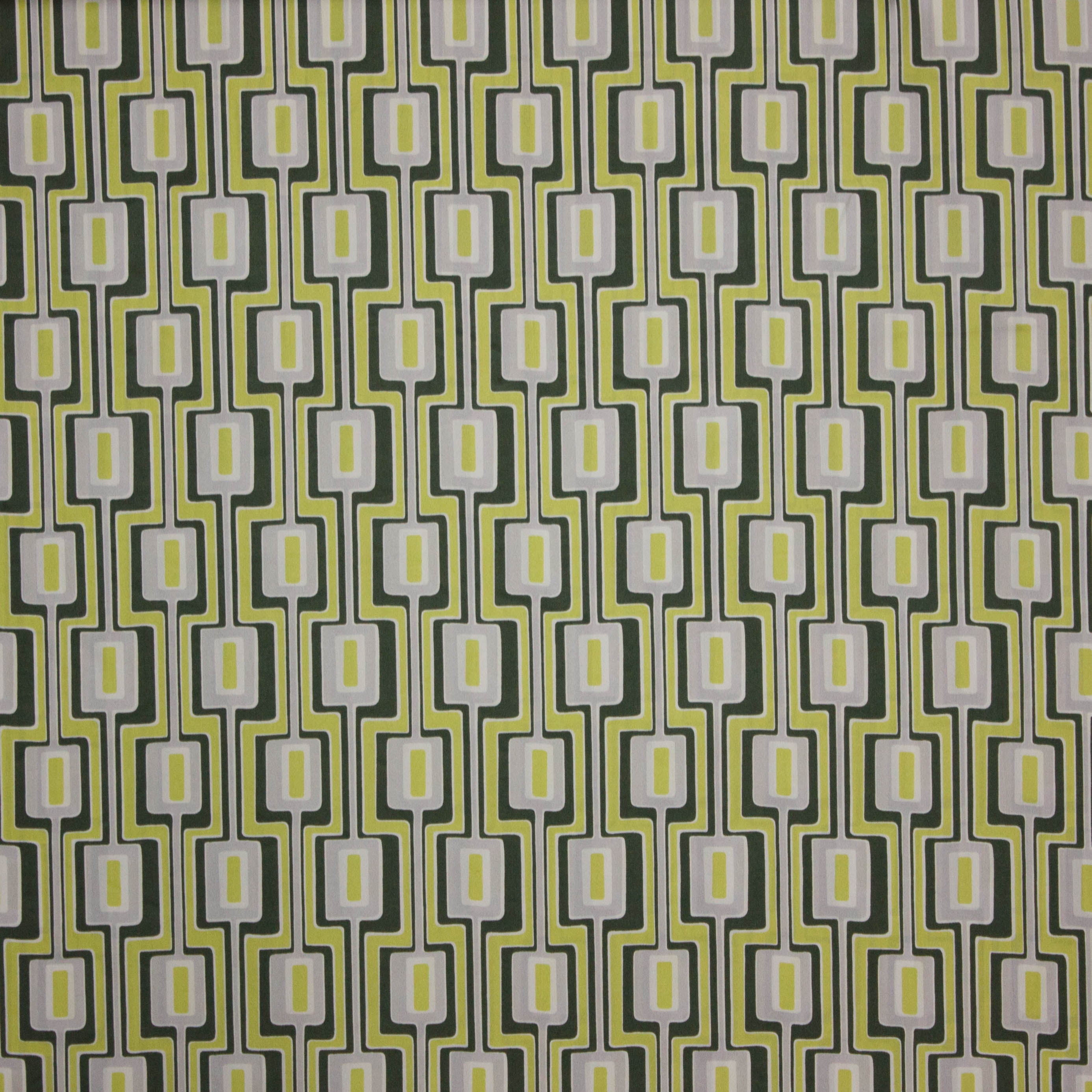 Zijde groen retro motief